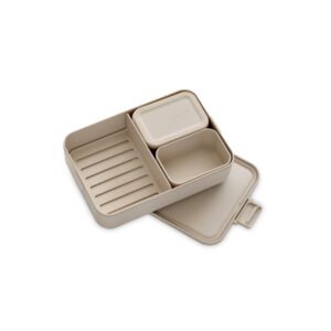 make and take bento lunch box soft beige