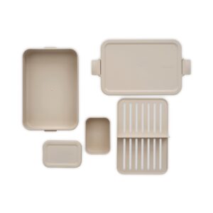 make and take bento lunch box soft beige