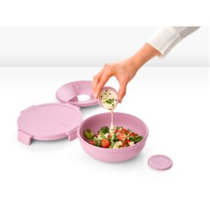 make and take salad bowl 1.3l lilac pink