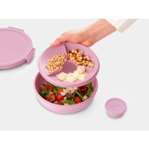 make and take salad bowl 1.3l lilac pink