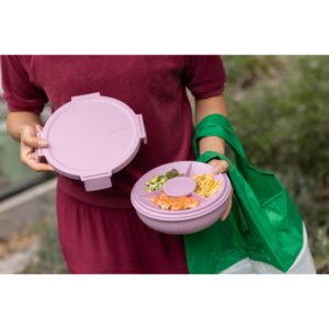 make and take salad bowl 1.3l lilac pink