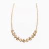 yellow gold diamond cluster pendant